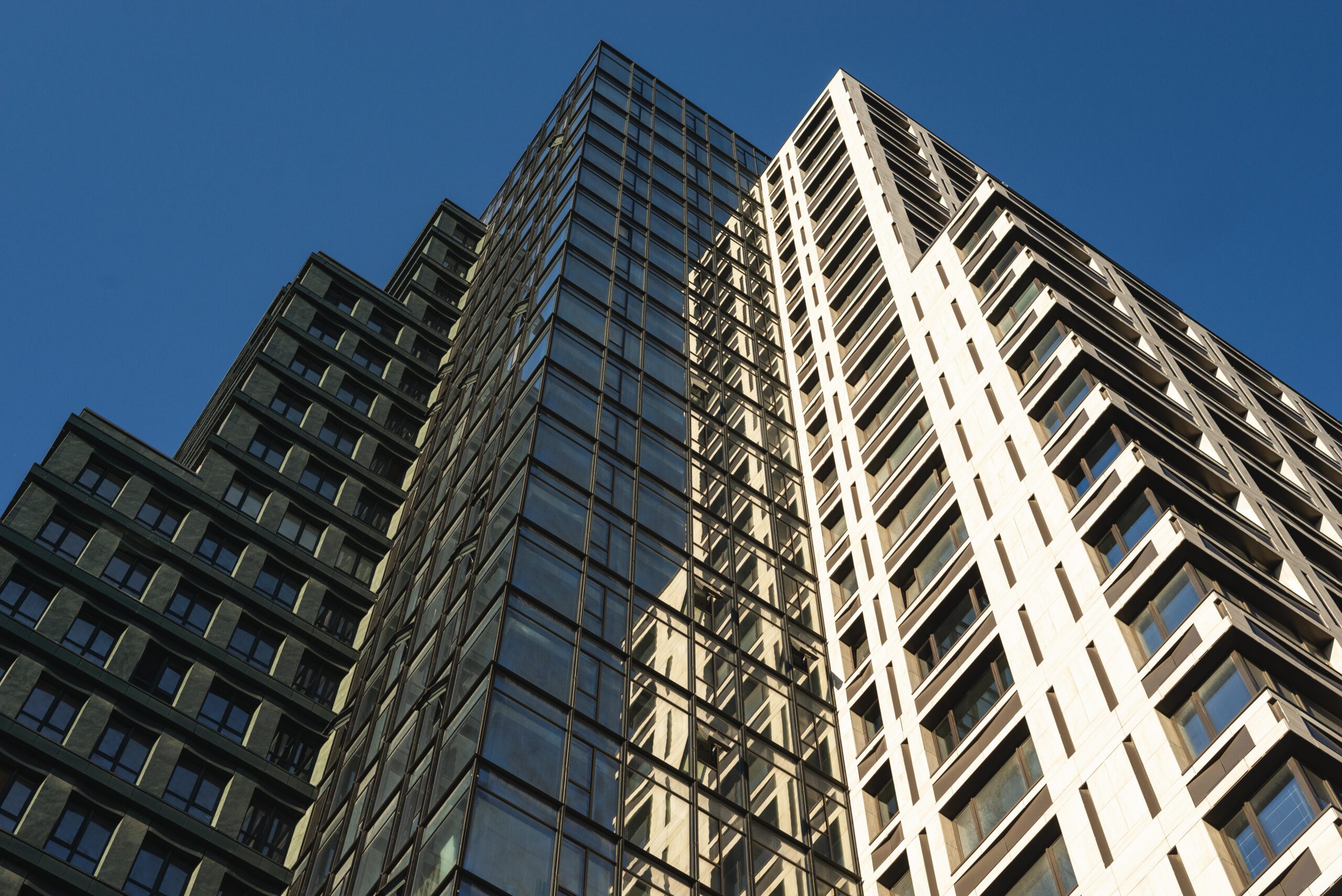 Skyscraper view and blue sky AML/CTF compliance